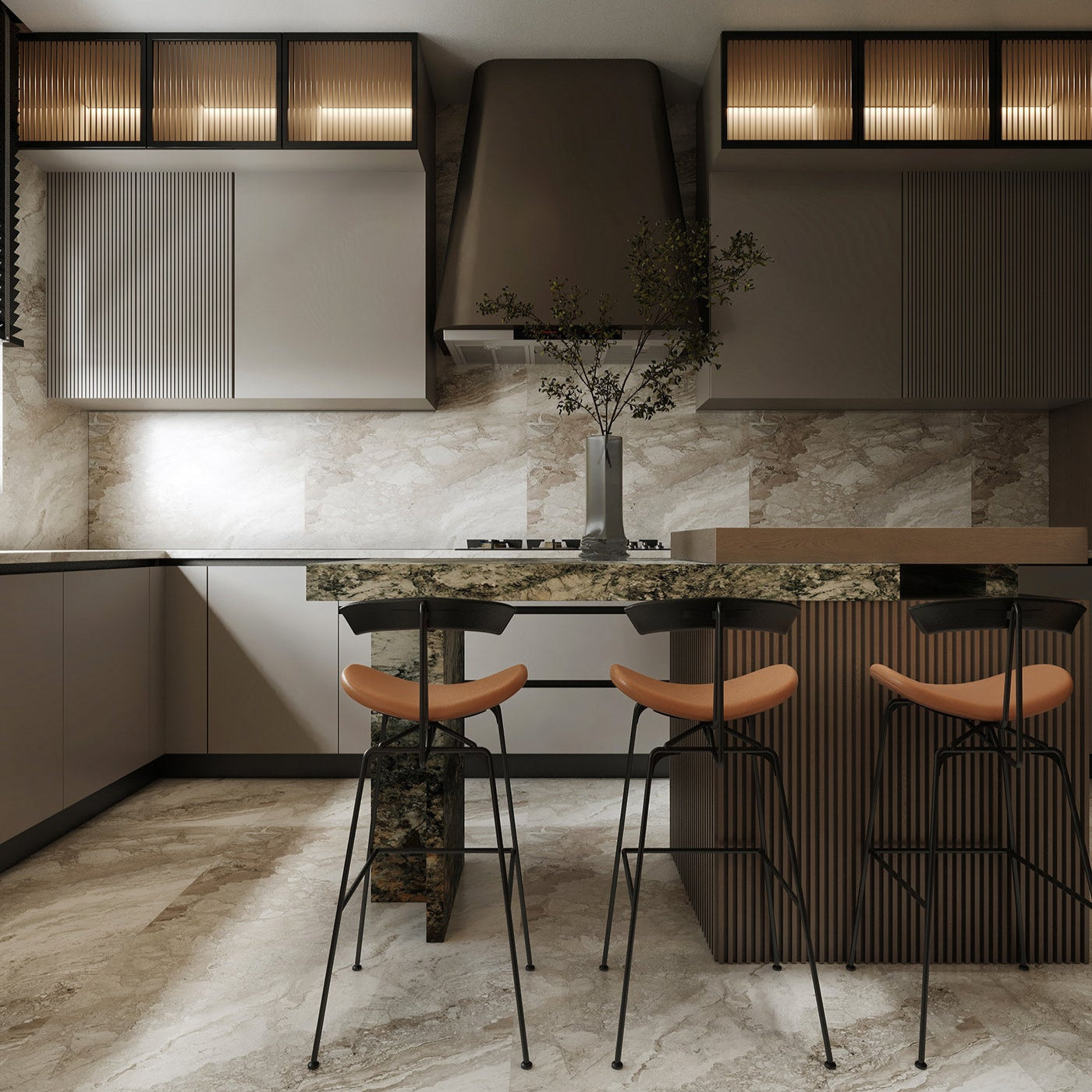 Metal Bar stool Wave