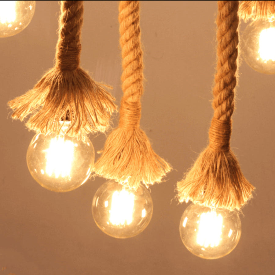 Rope chandelier