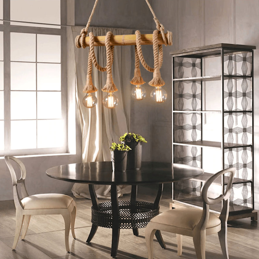 Rope chandelier