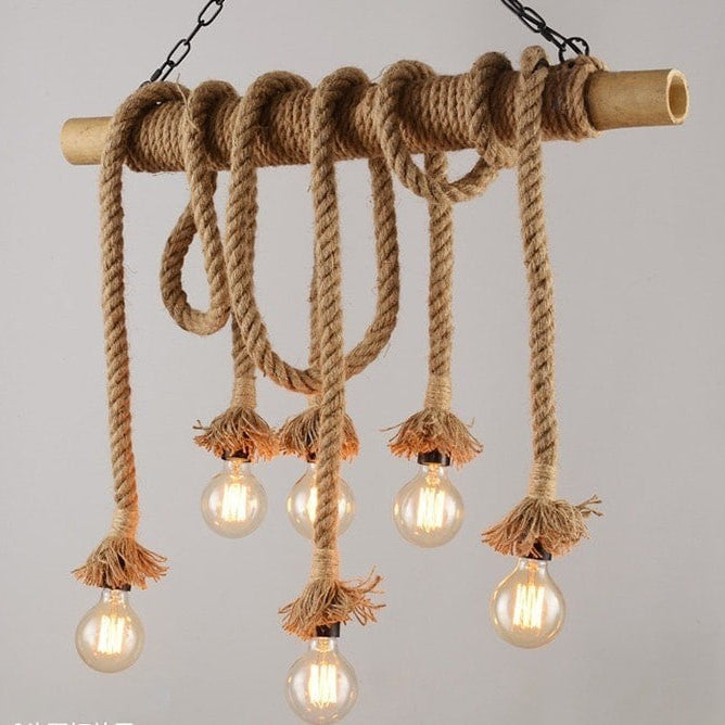 Rope chandelier
