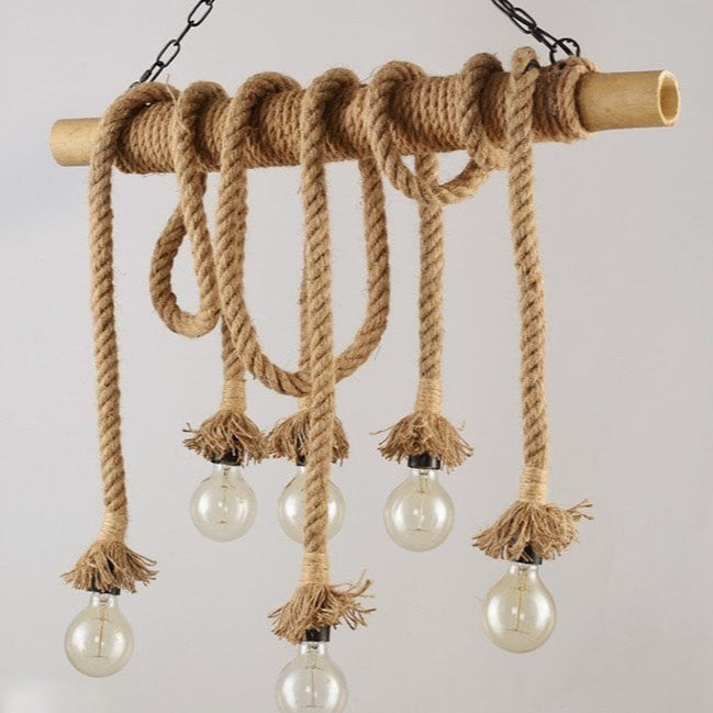 Rope chandelier
