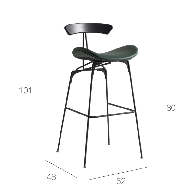 Gubi Black metal Bar stool