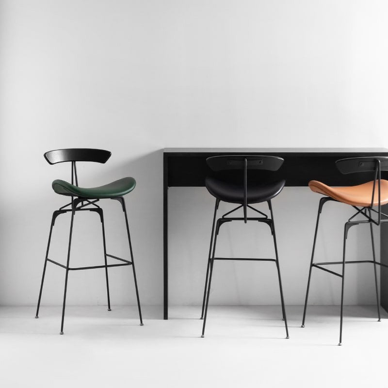 Gubi Black metal Bar stool