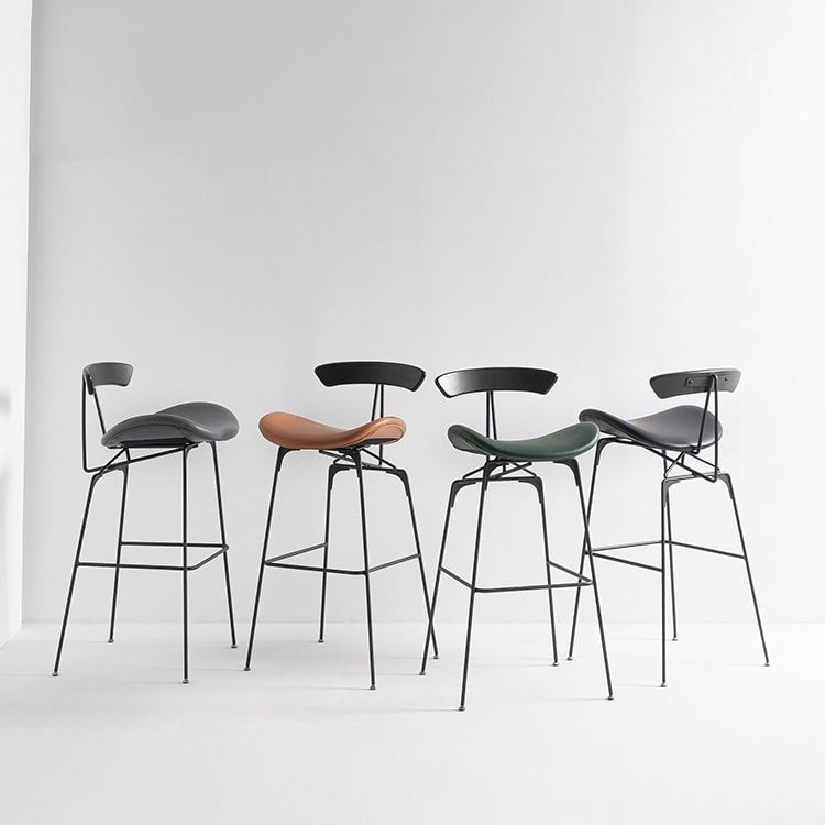 Gubi Black metal Bar stool