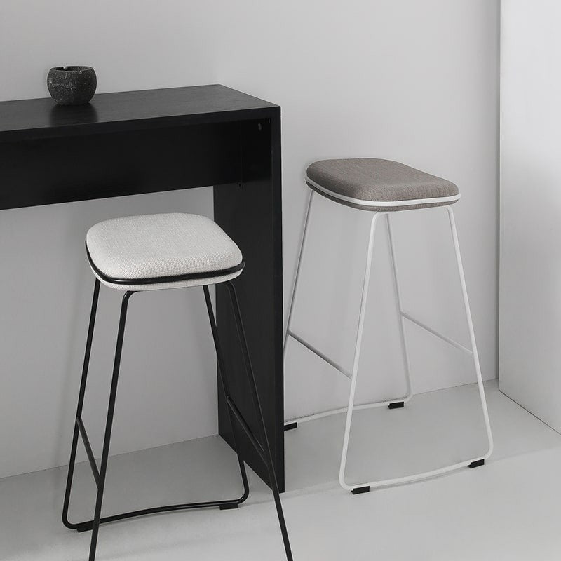Lin Fabric Bar Stool 
