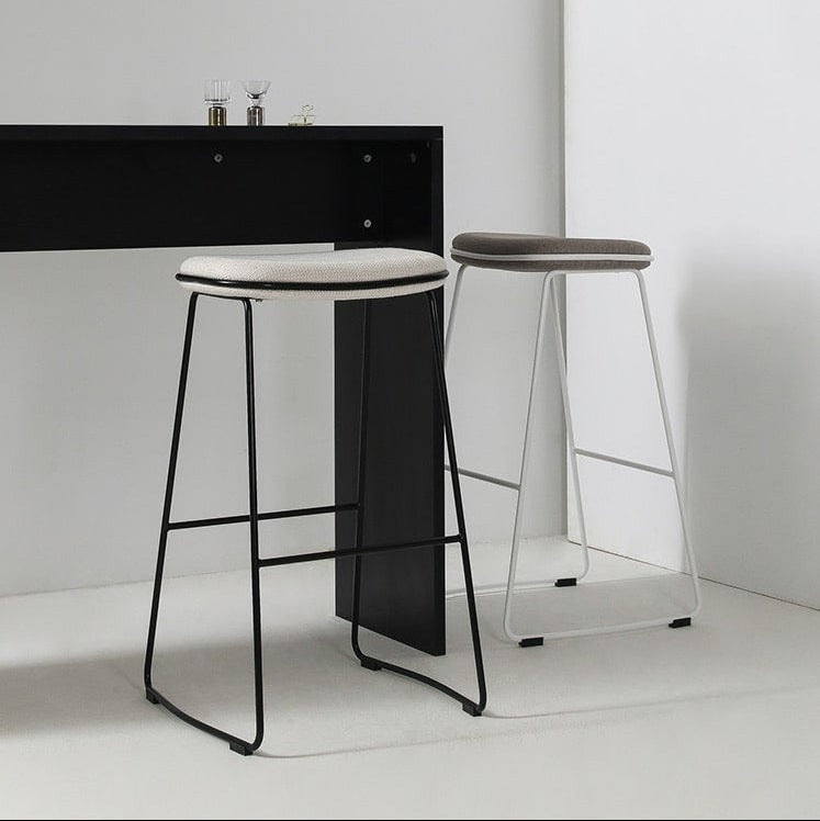 Lin Fabric Bar Stool 