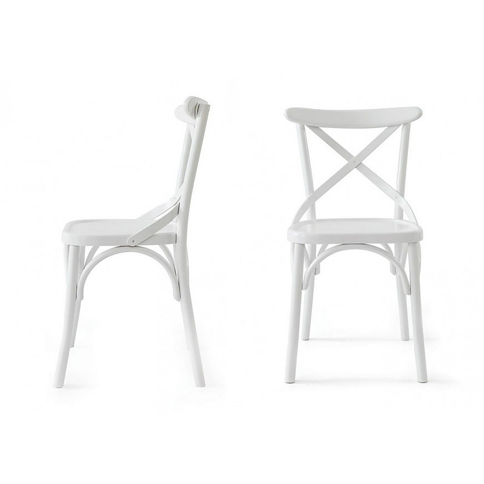 Set of 2 Albero19 Dining Chairs in White