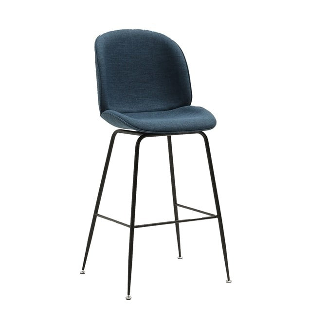 Beetle bar stool in Farbic - Gubi Inspiration 