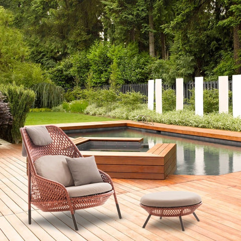 BONDI lounge chair with ottoman