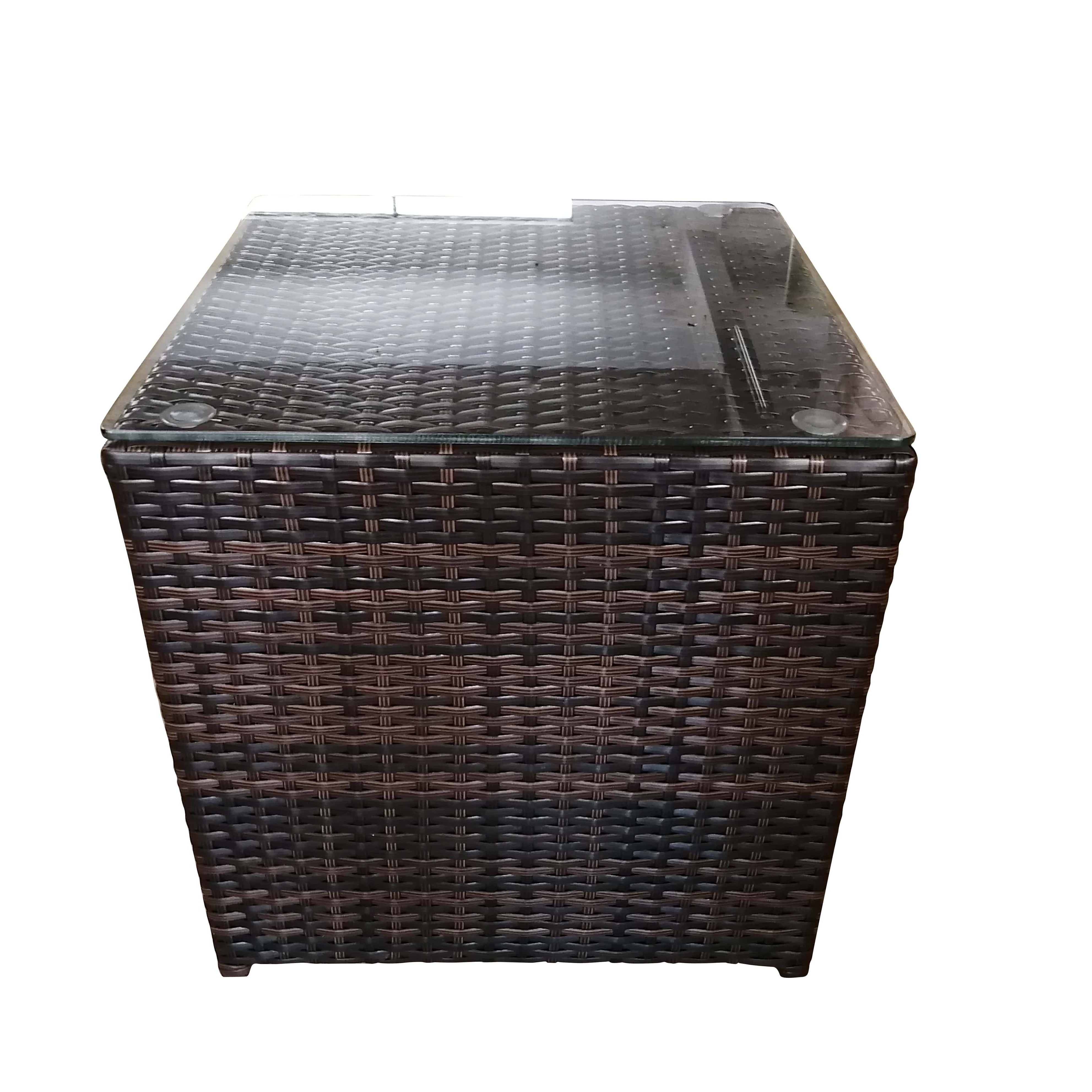 Garden furniture set in rattan BIARITZ