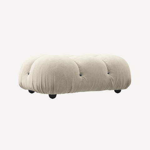 Camaleonda Footrest Beige Velvet – 95 cm x 65 cm –  Outlet