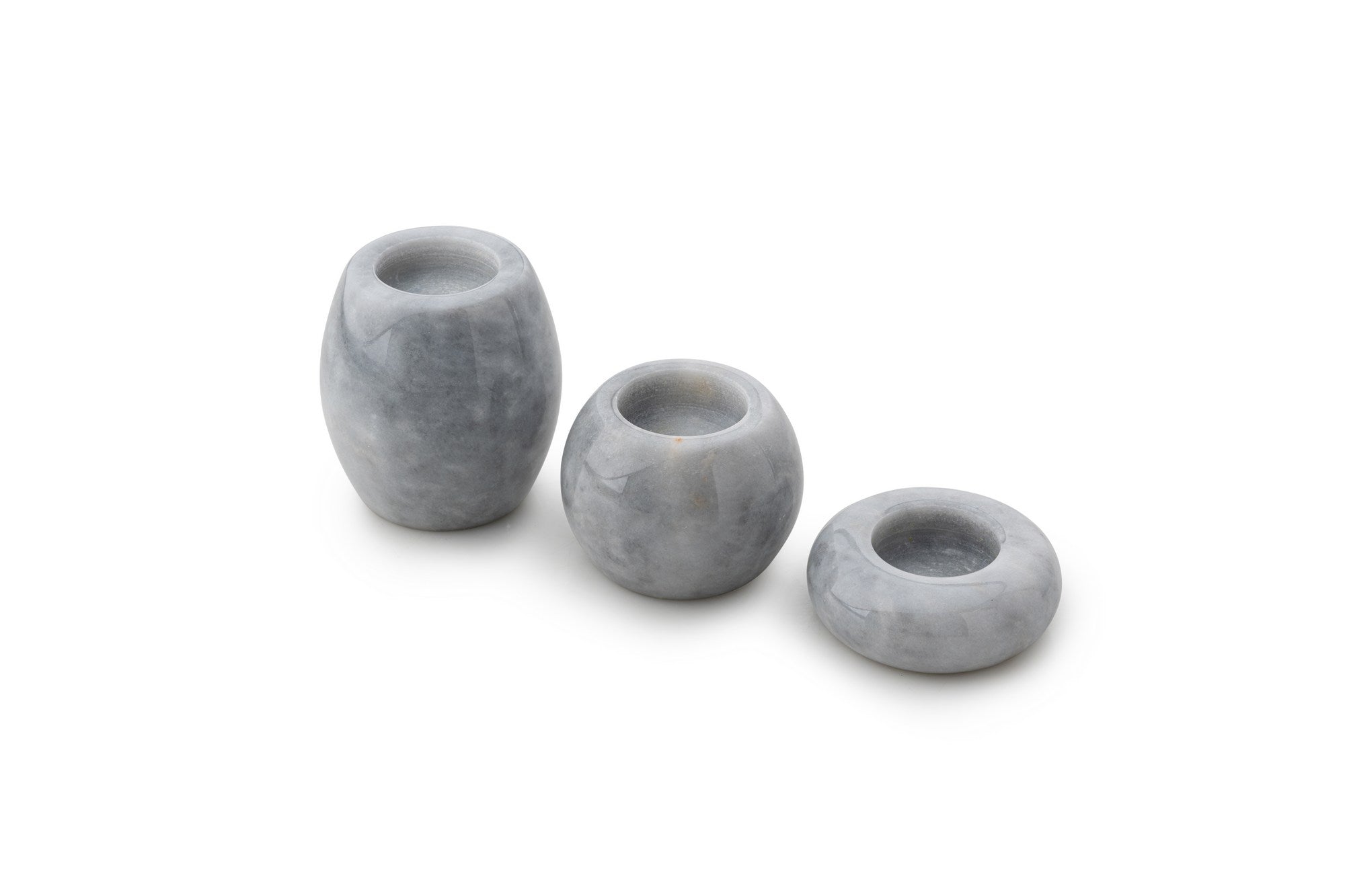 Candlestick Set of 3 Verona Grey Marble | 144ARD1102