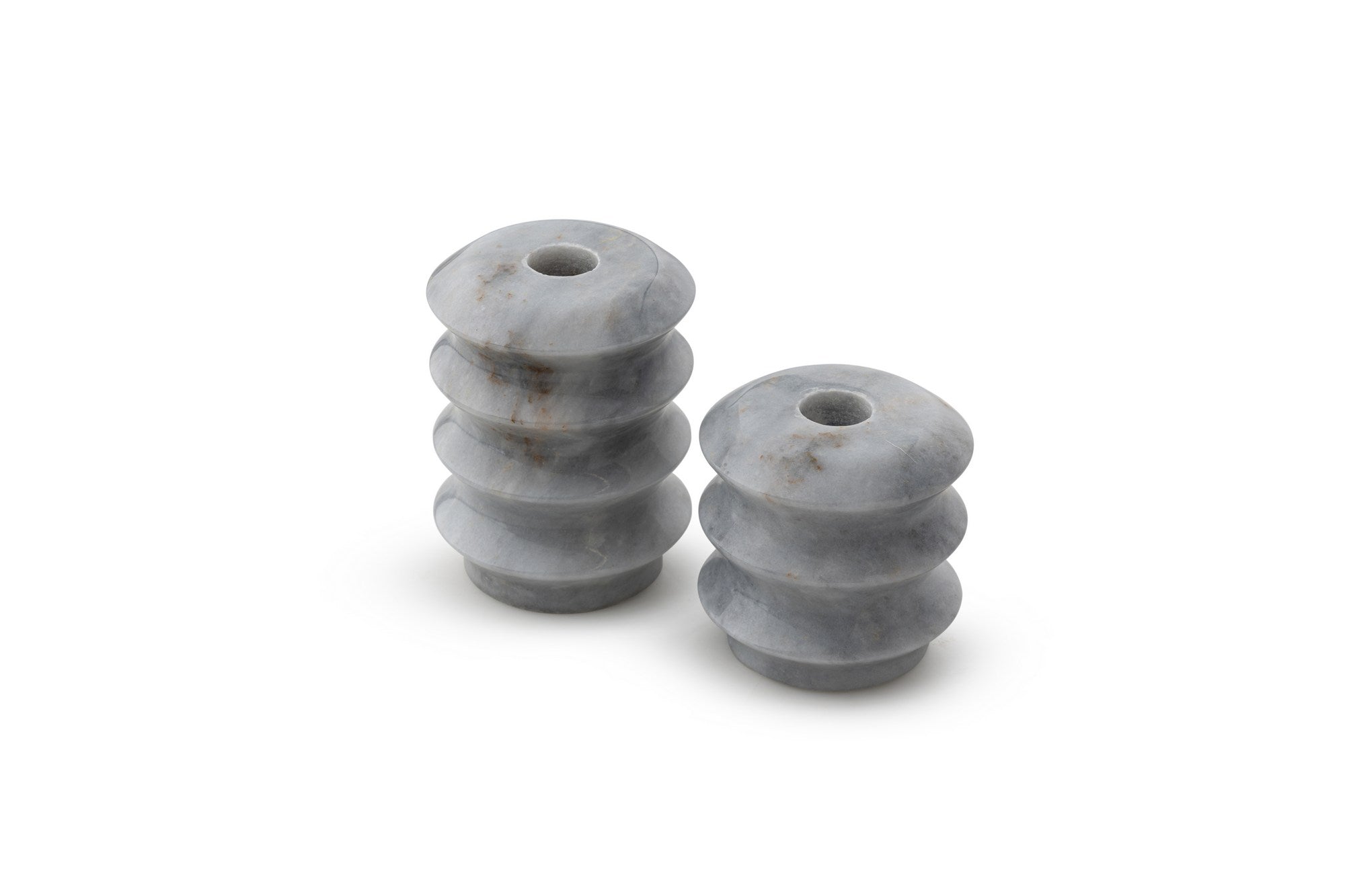 Candlestick Set of 2 Verona Grey Marble | 144ARD1104