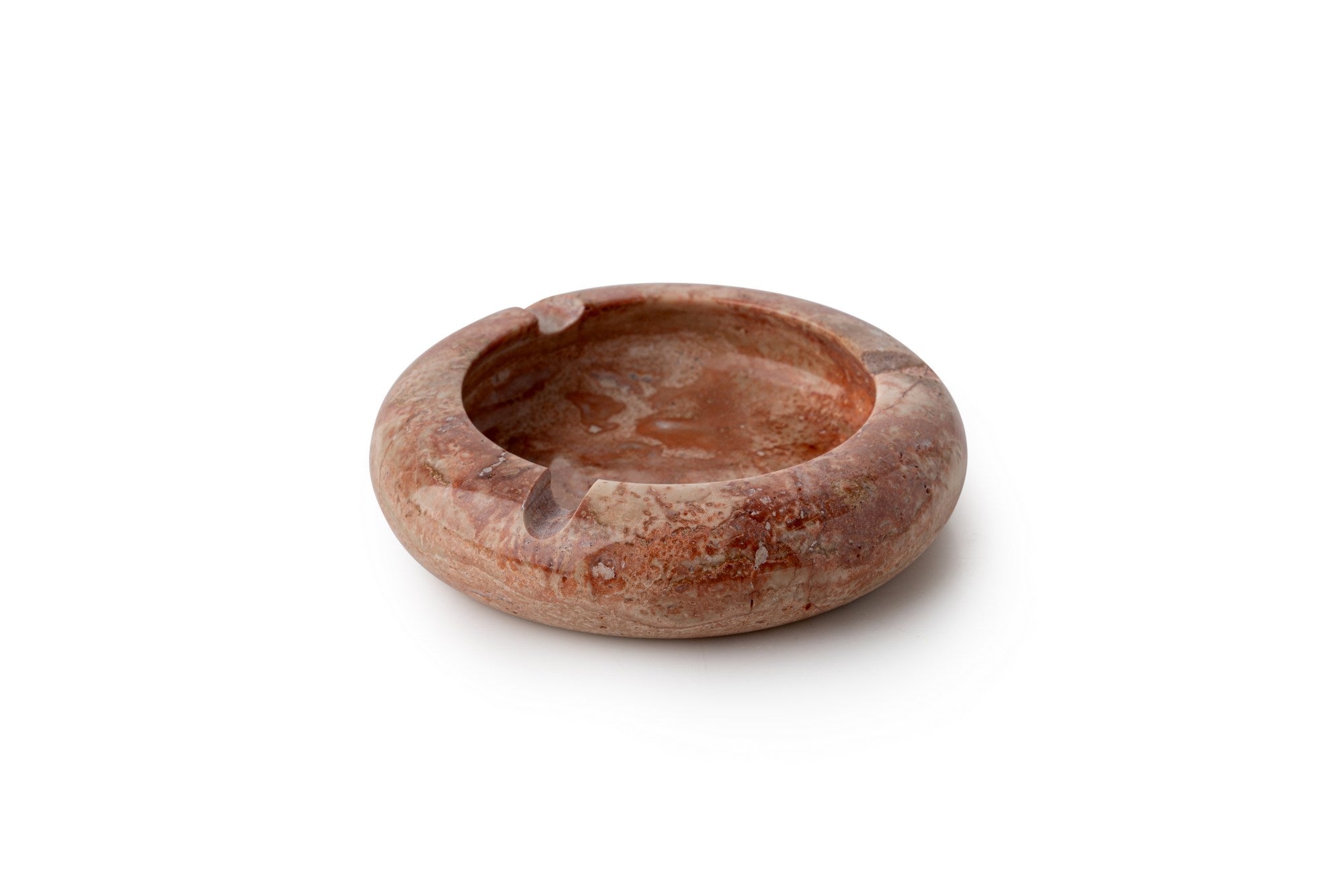 Marble Ashtray Red Travertine Marble