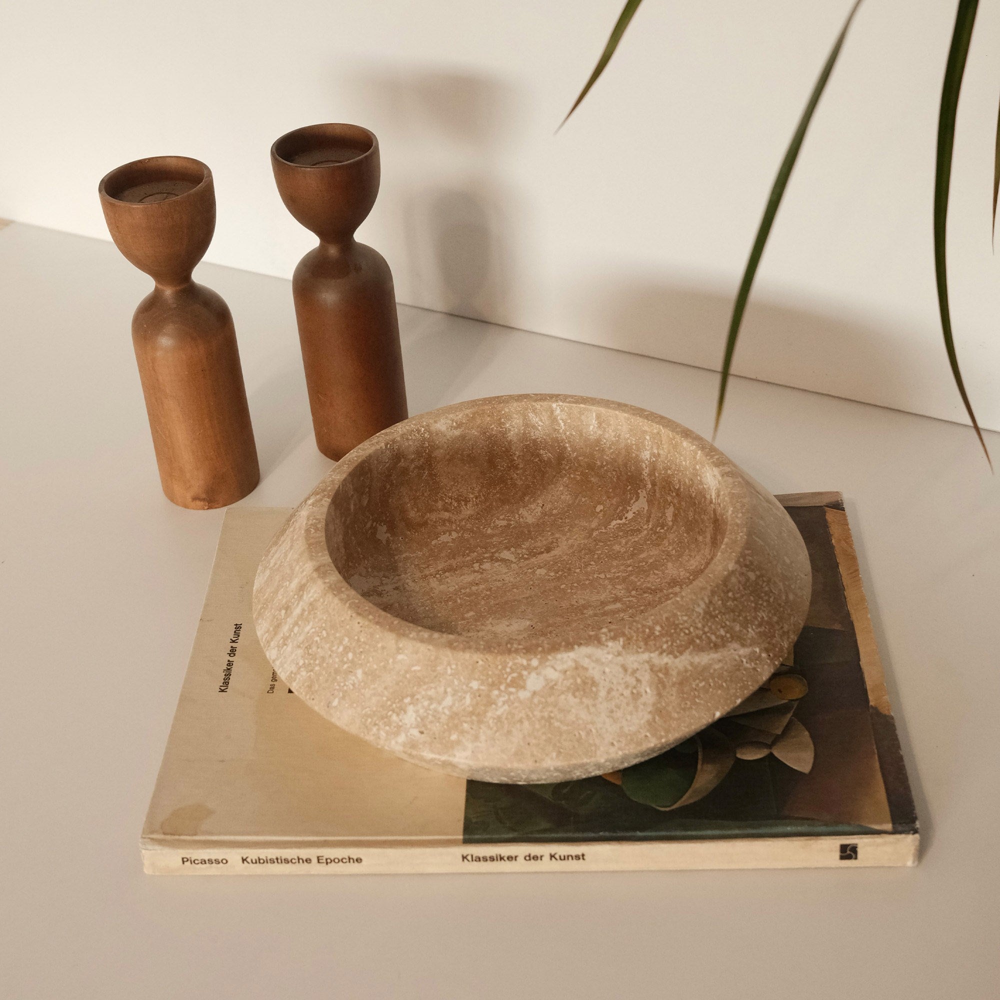 Decorative Bowl Travertine Marble | 144ARD1509