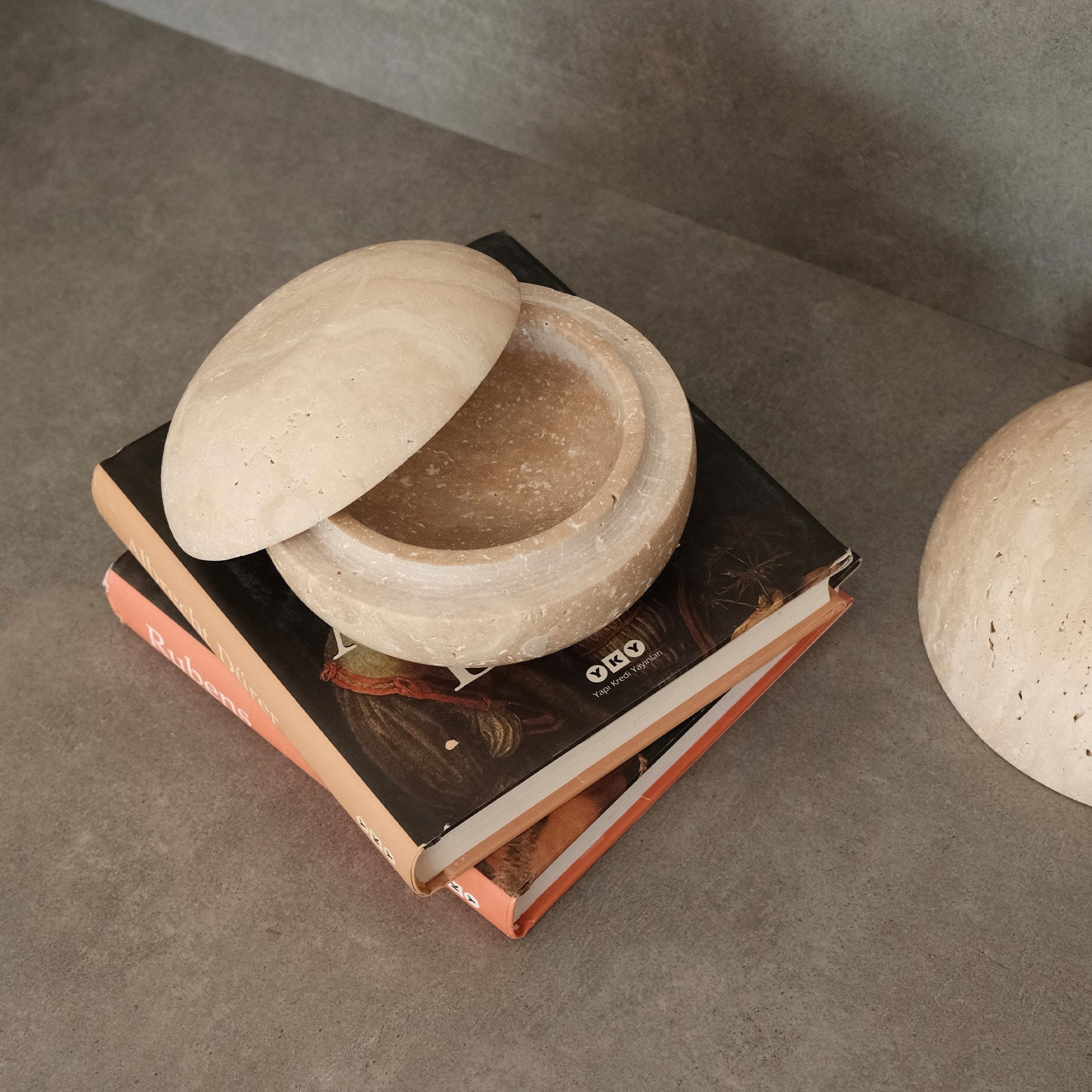 Decorative Bowl Travertine Marble | 144ARD1510