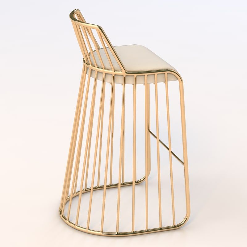 The golden Bride’s Veil bar stool  