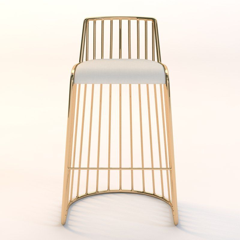 The golden Bride’s Veil bar stool  