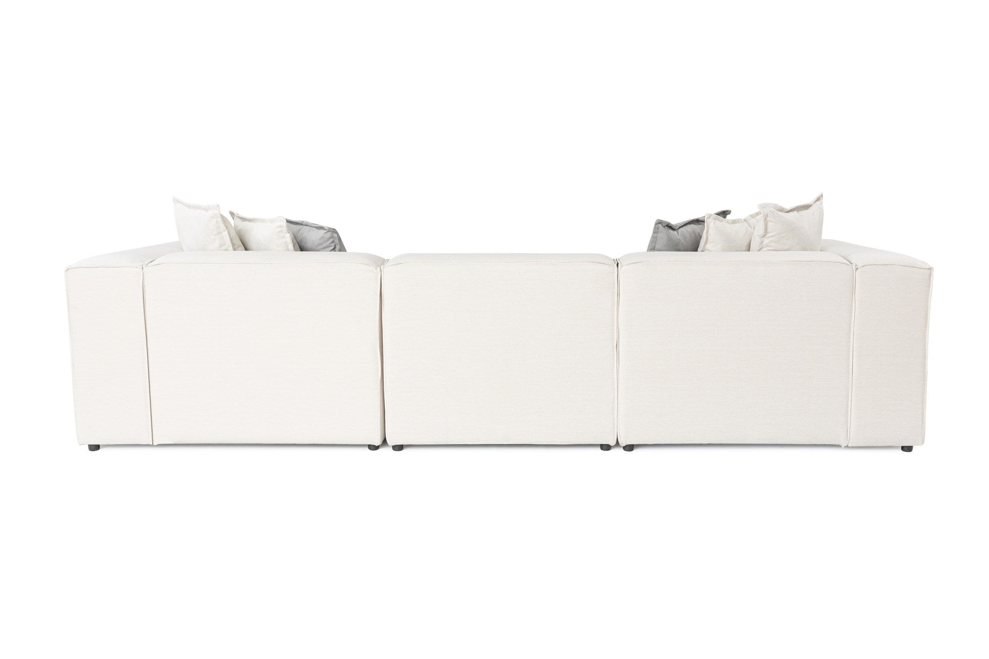 Frida – Ecru L Shape Corner Sofa | Designer Sectional for Living Room