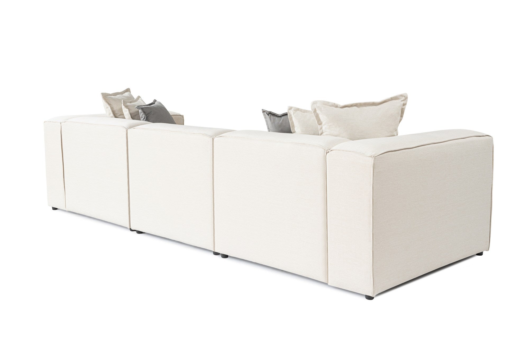 Frida – Ecru L Shape Corner Sofa | Designer Sectional for Living Room