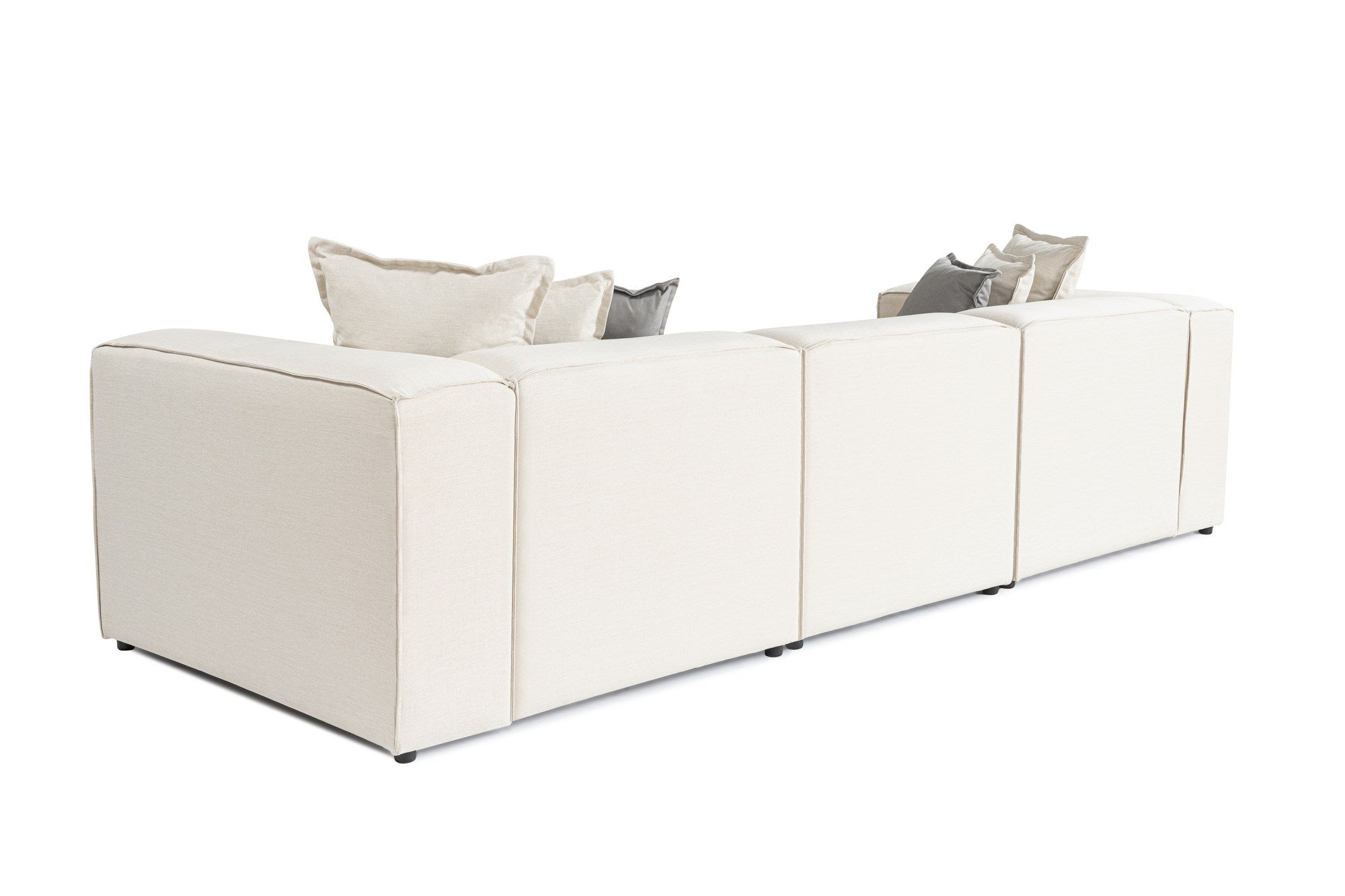 Frida – Ecru L Shape Corner Sofa | Designer Sectional for Living Room