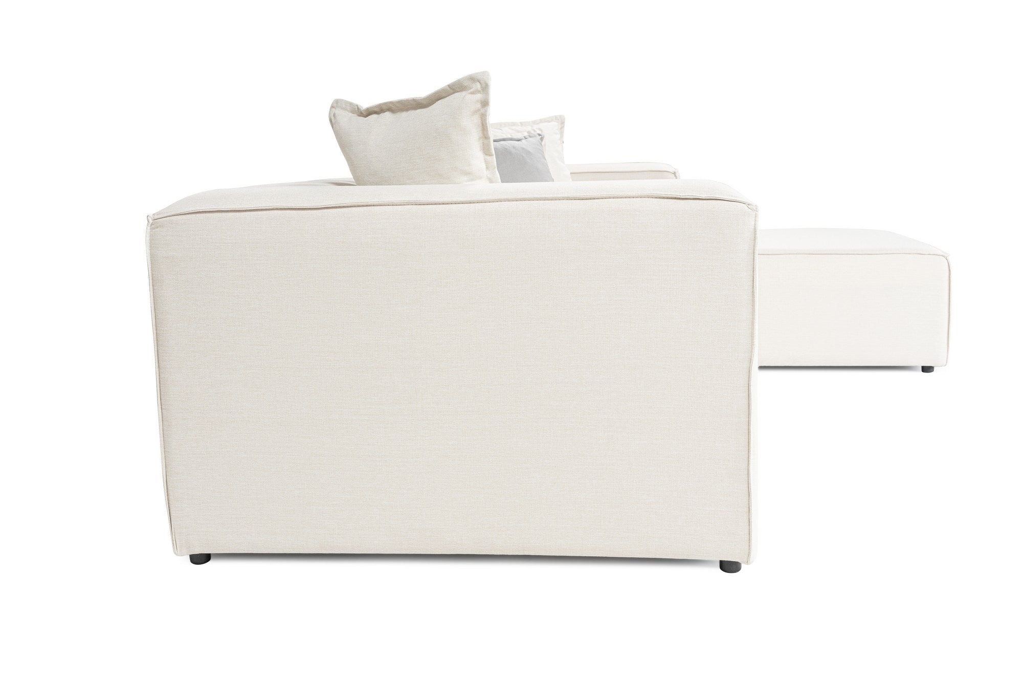 Frida – Ecru L Shape Corner Sofa | Designer Sectional for Living Room