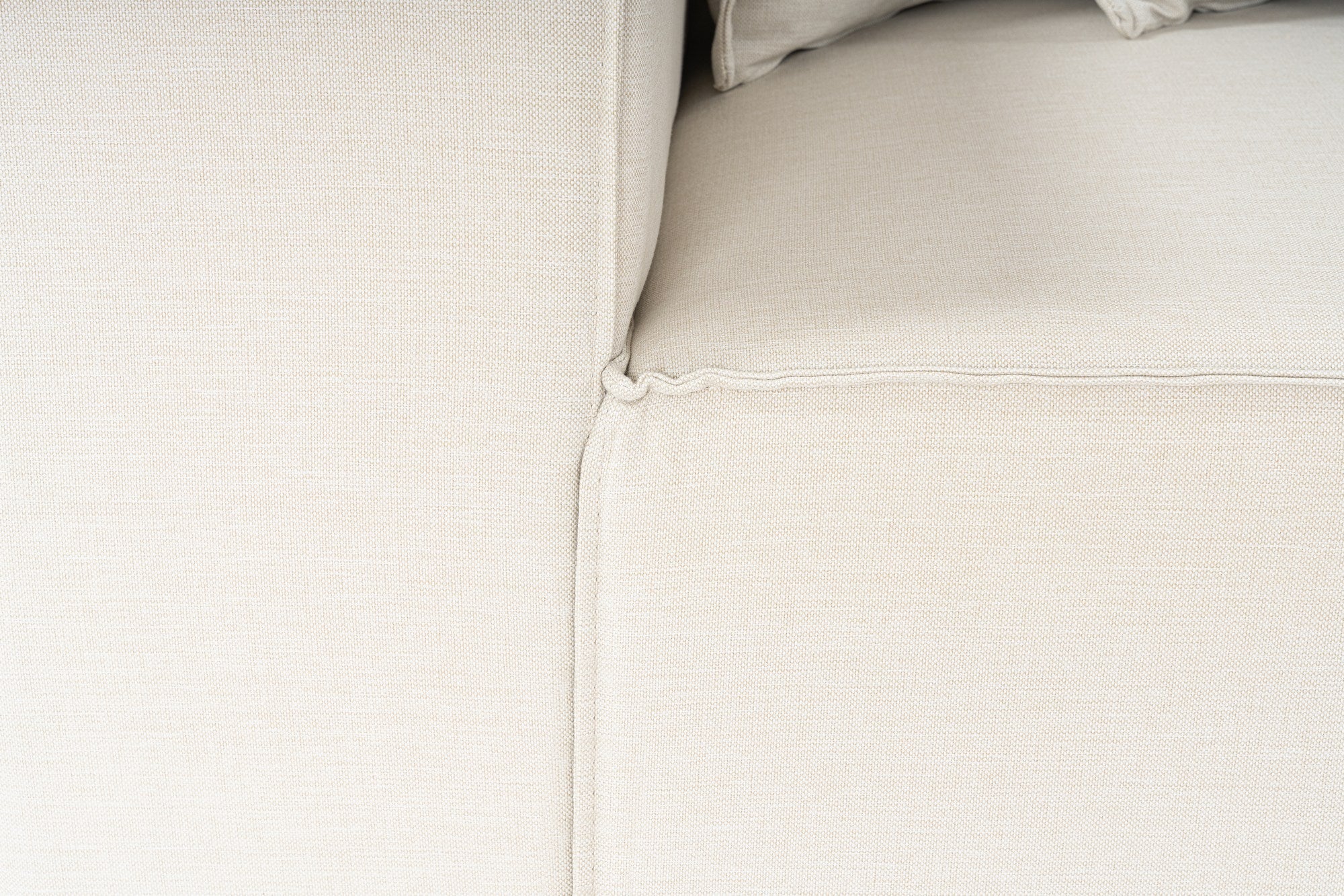 Frida – Ecru L Shape Corner Sofa | Designer Sectional for Living Room