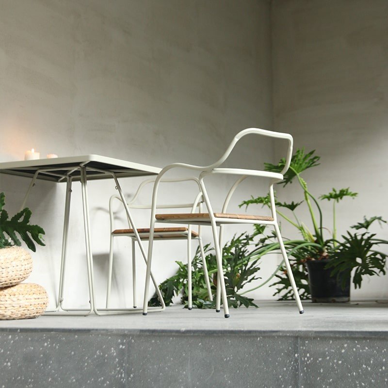 RESTO metal and wood bar chair