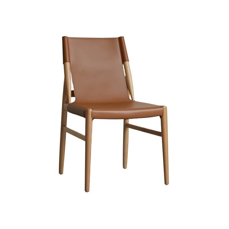 Harmonia Wood and leather chair