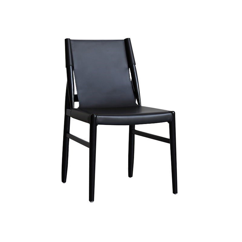 Harmonia Wood and leather chair