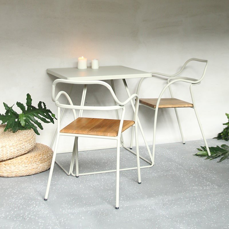 RESTO metal and wood bar chair