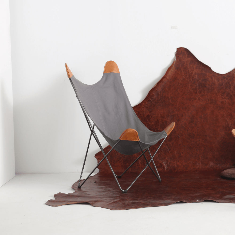 Butterfly chair in leather or acrylic - BKF Store 