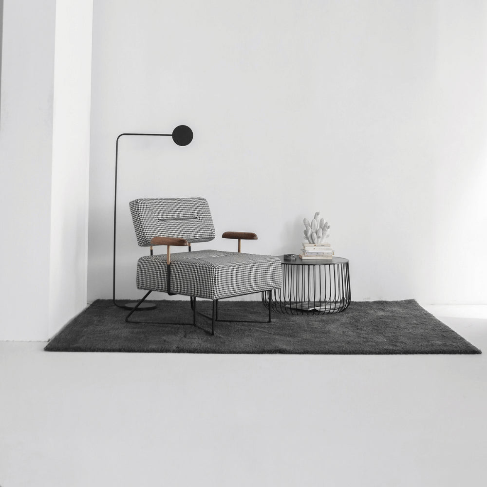 ELARIA houndstooth lounge chair