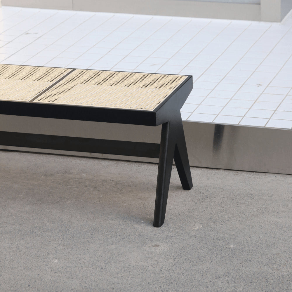 LIBRARY bench in cane