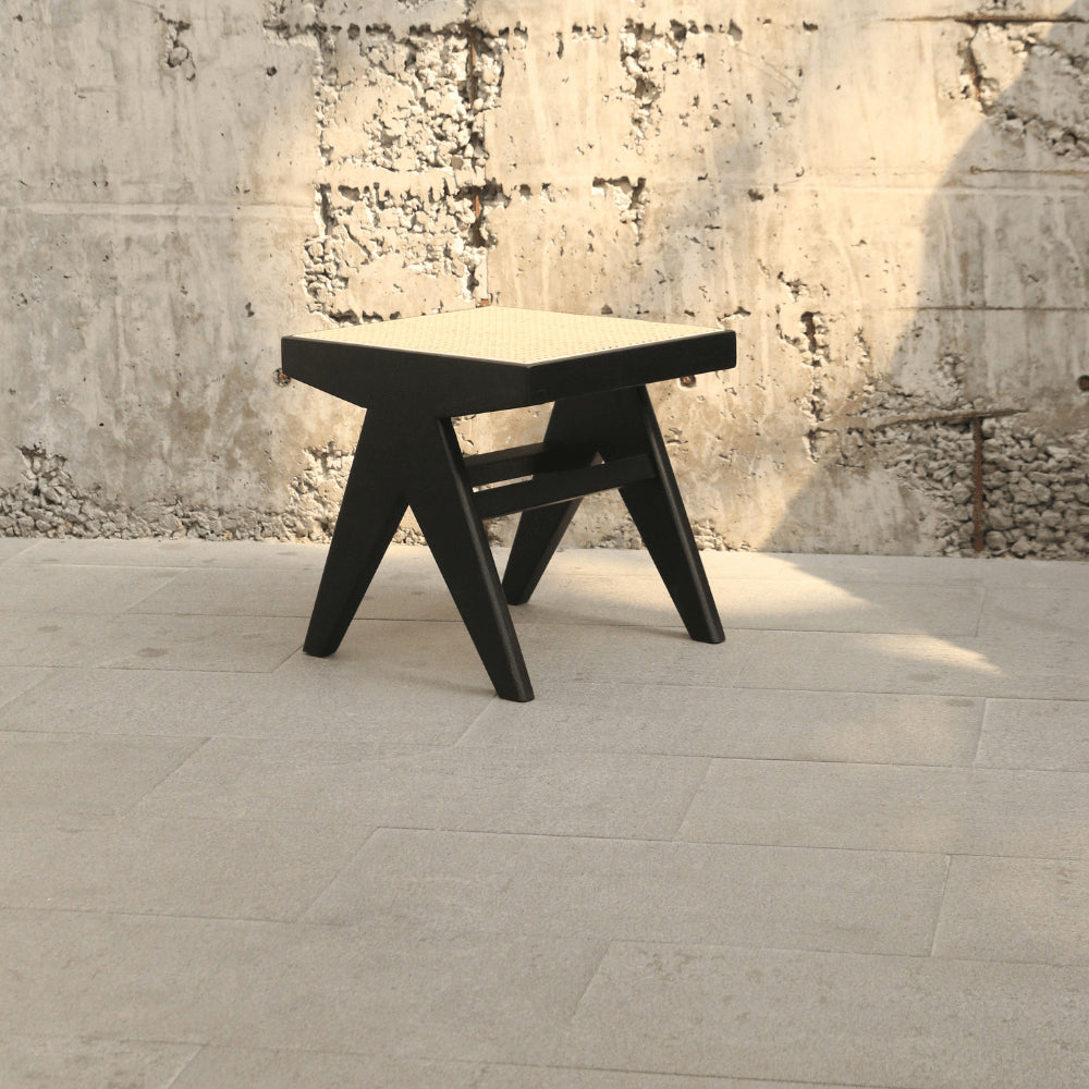 Jeanne low cane stool	