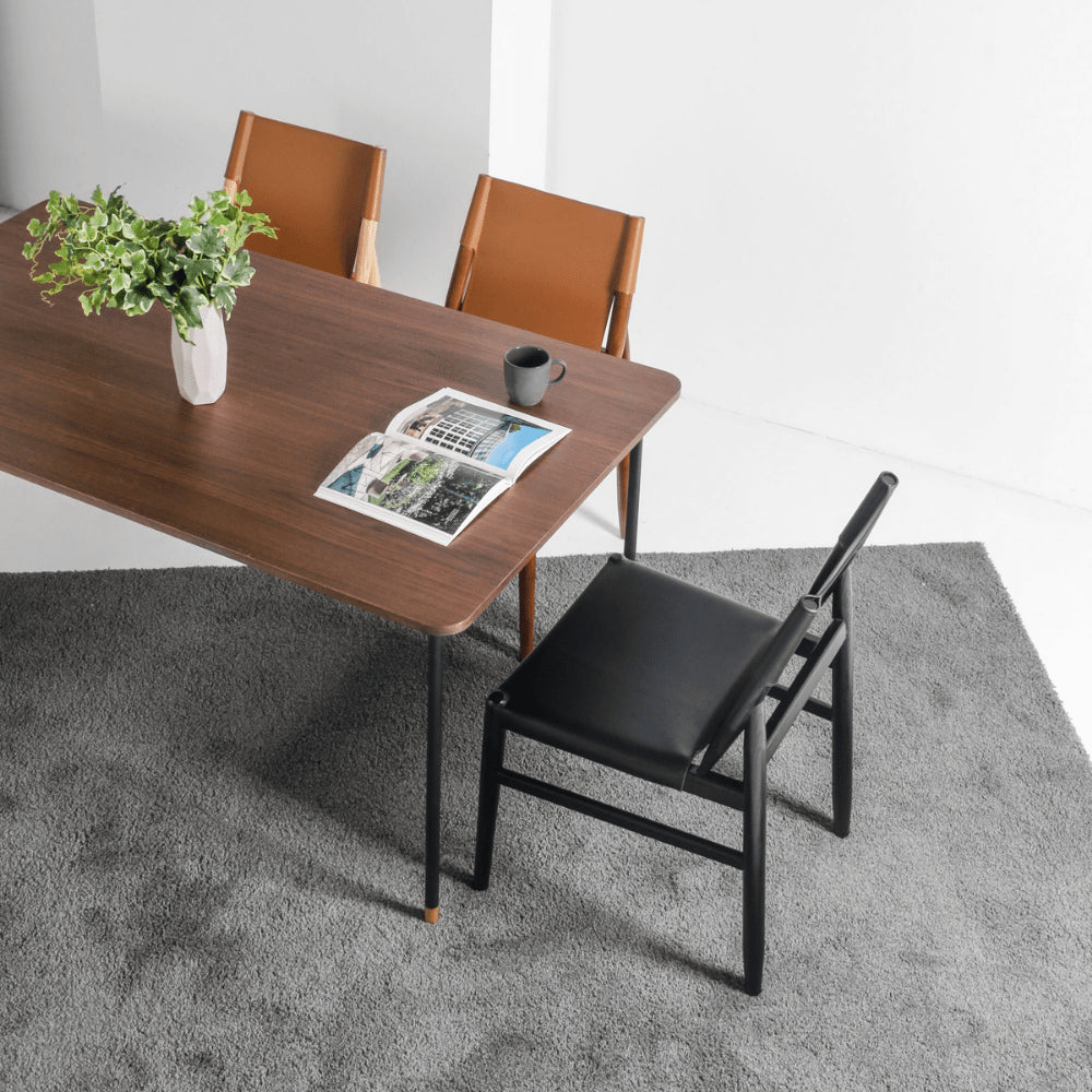 Harmonia Wood and leather chair