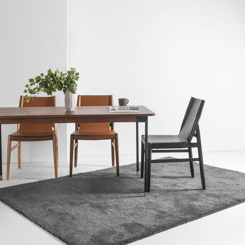 Harmonia Wood and leather chair