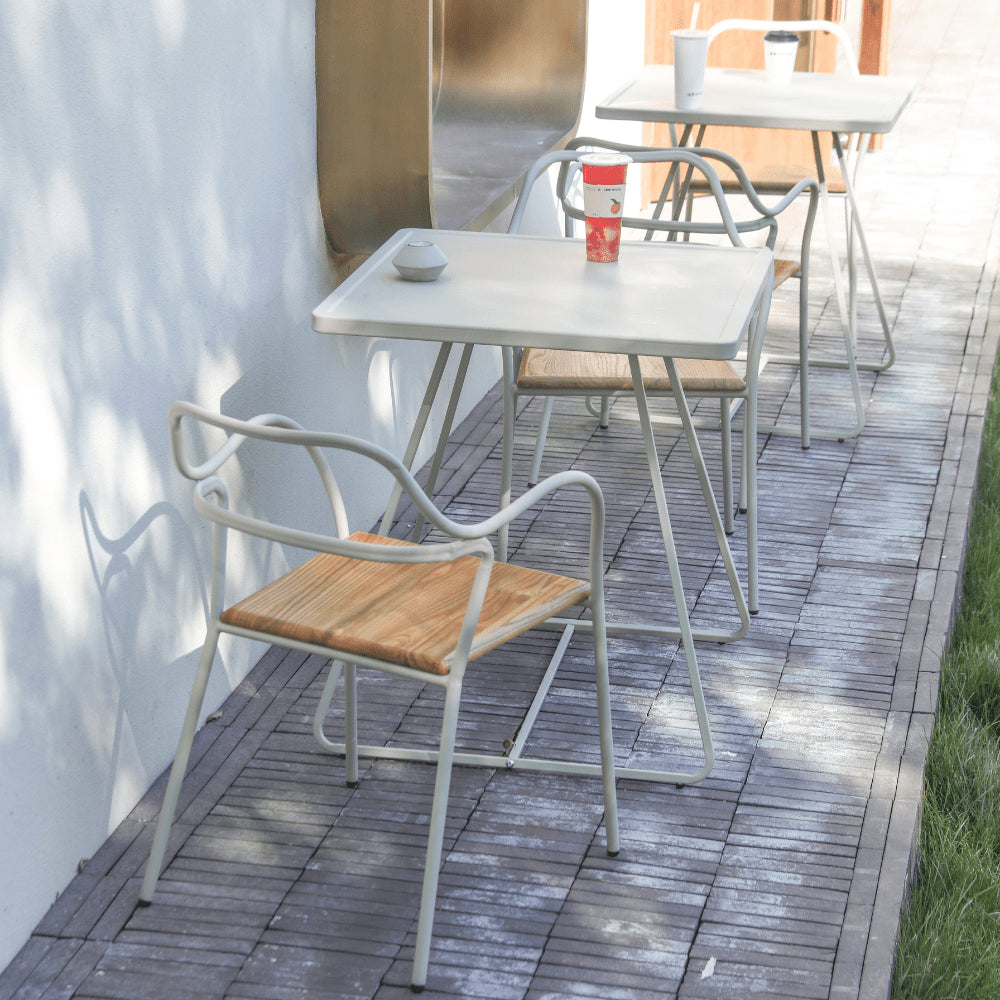 RESTO metal and wood bar chair