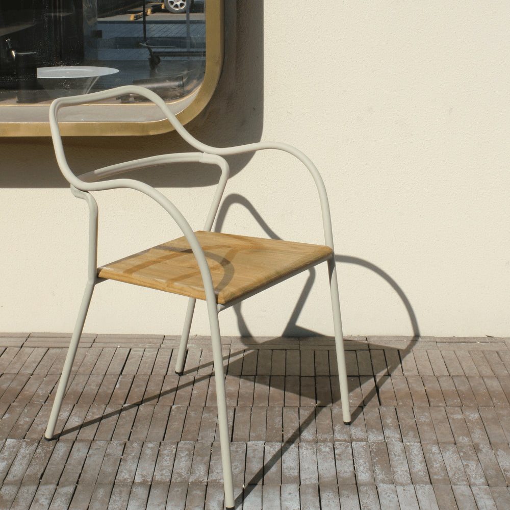 RESTO metal and wood bar chair