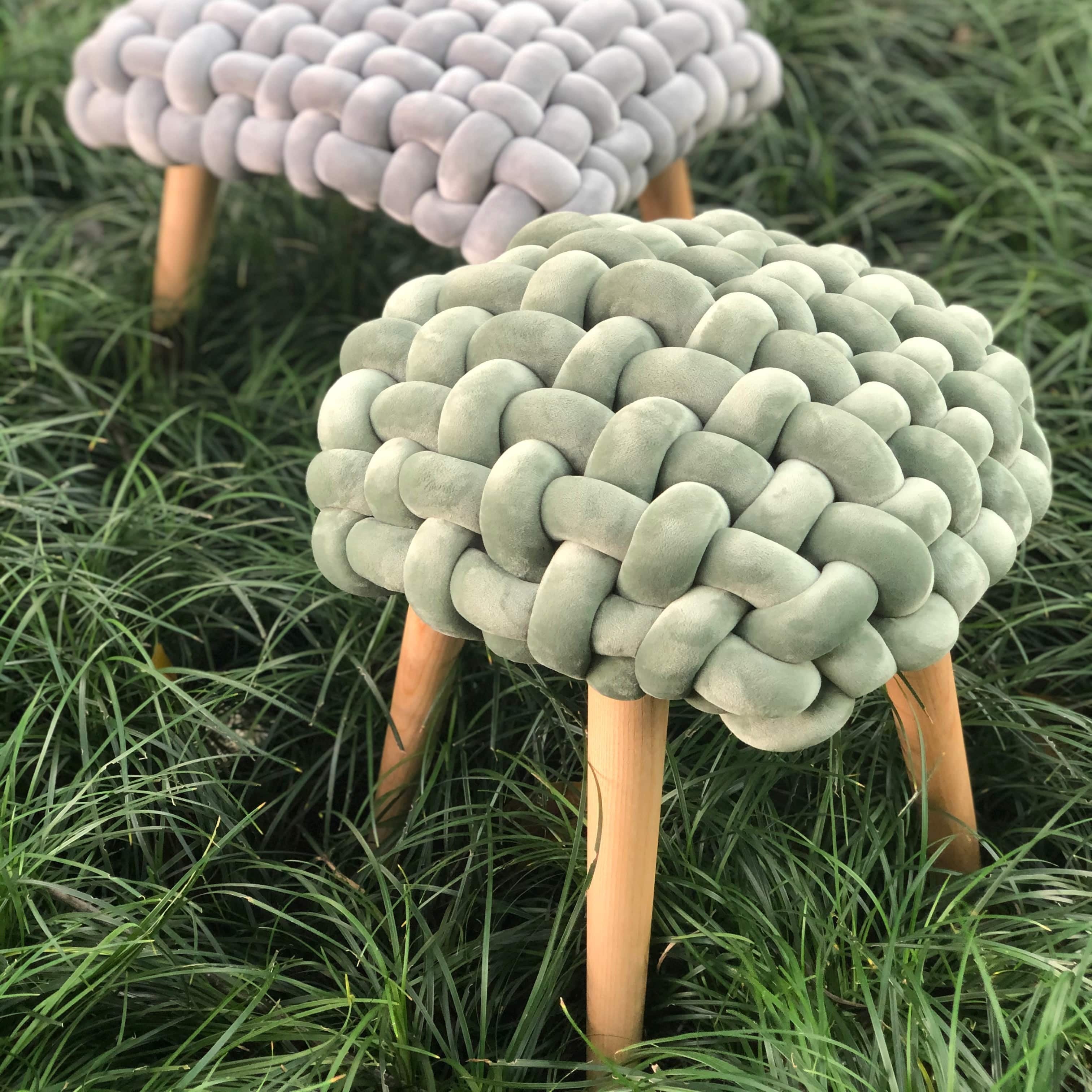  Tricot Velvet stool 