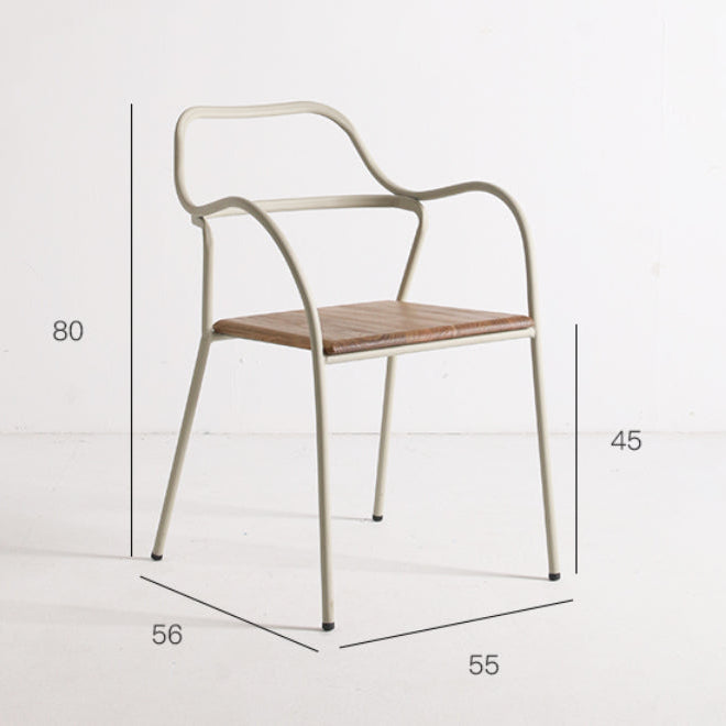 RESTO metal and wood bar chair