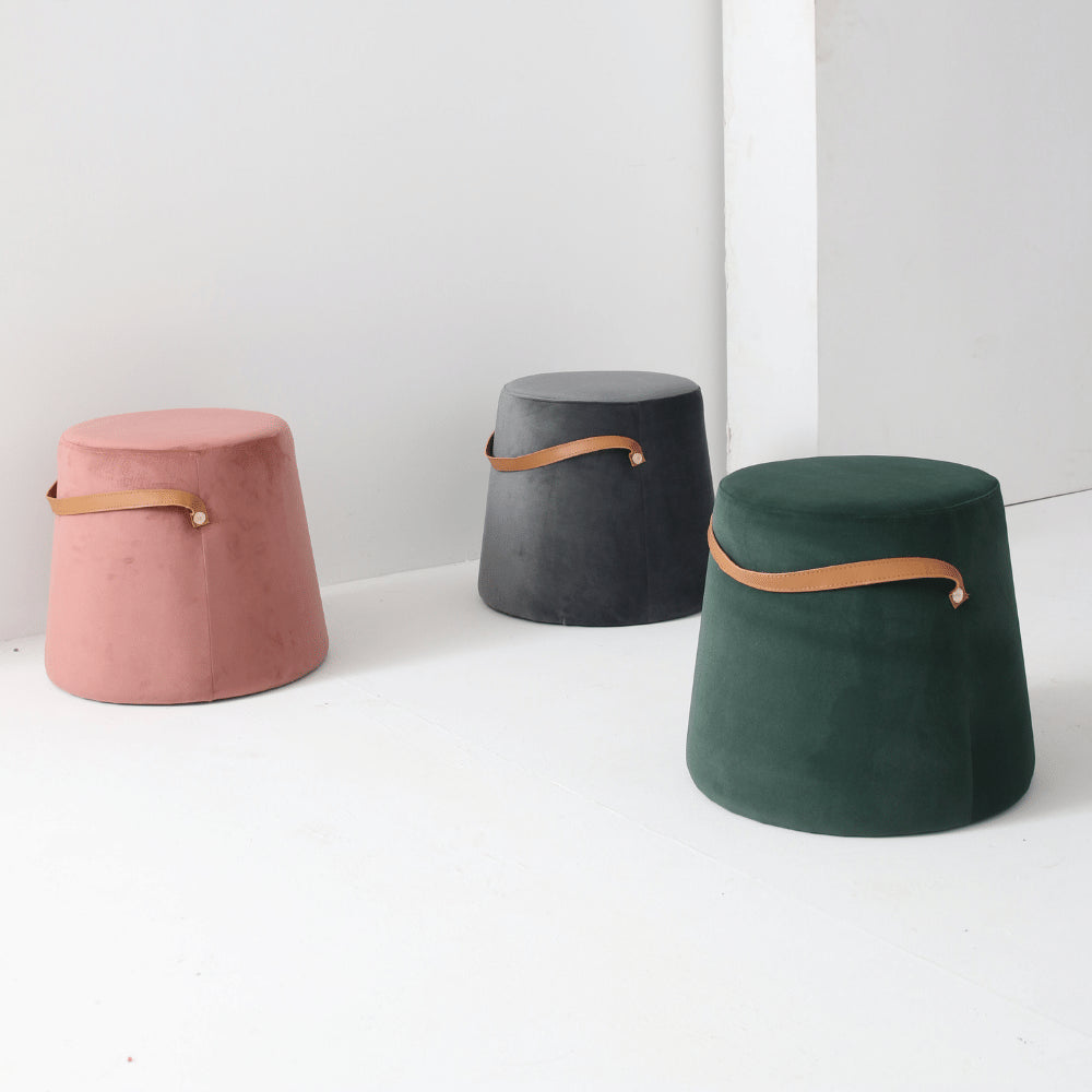 Olympe velvet pouf 