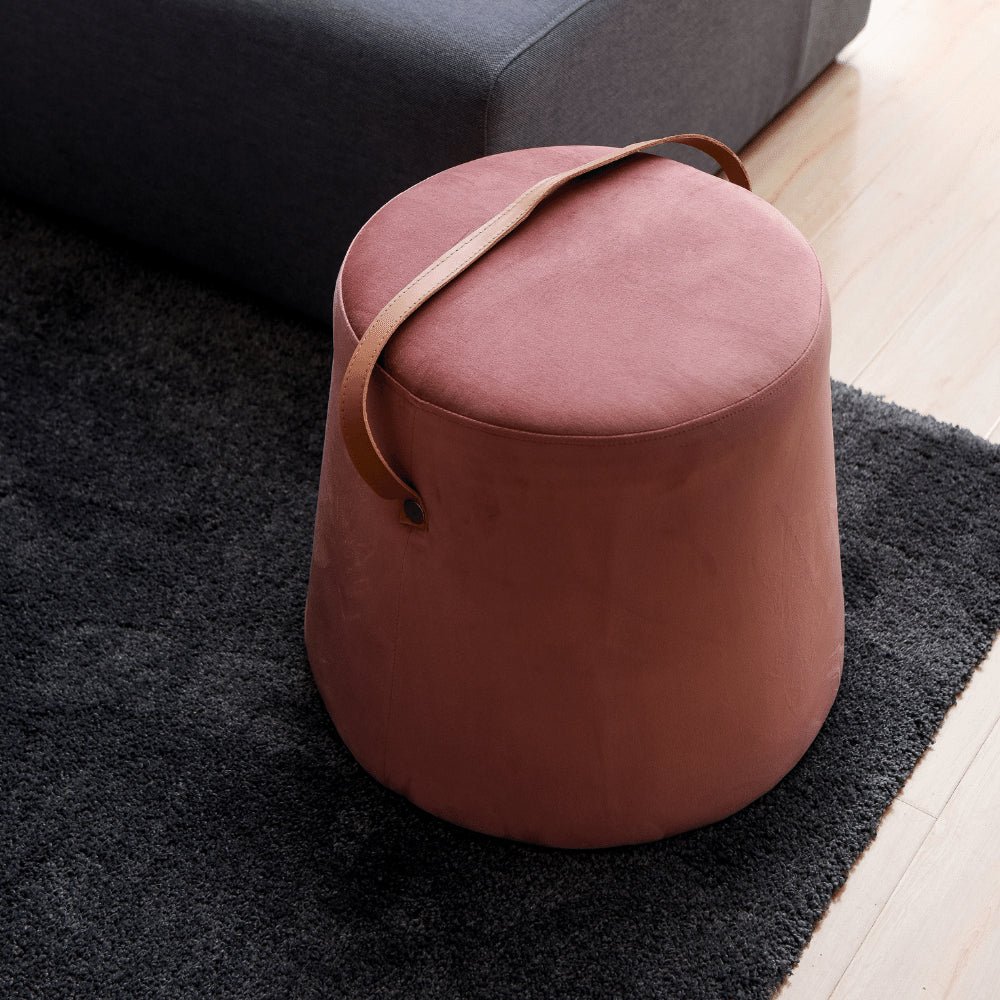Olympe velvet pouf 