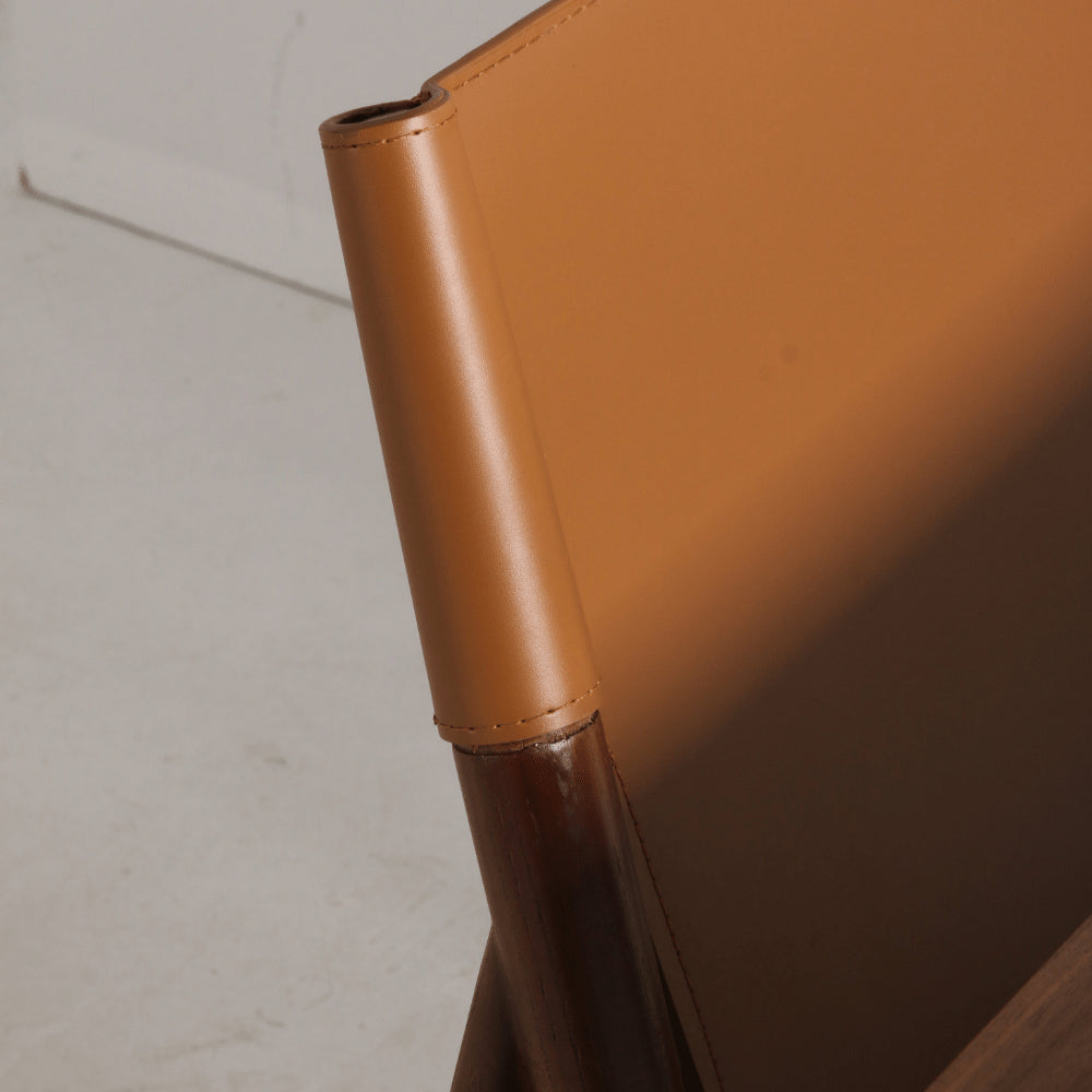 Harmonia Wood and leather chair