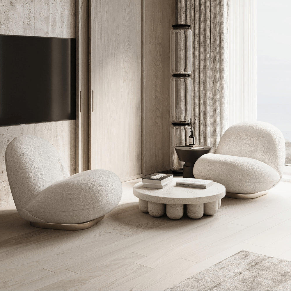 Ibiza - Sheepskin curly lounge chair 