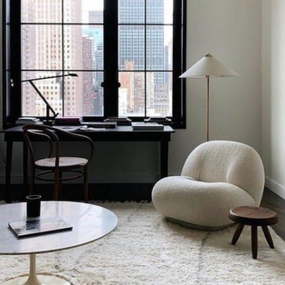 Ibiza - Sheepskin curly lounge chair 