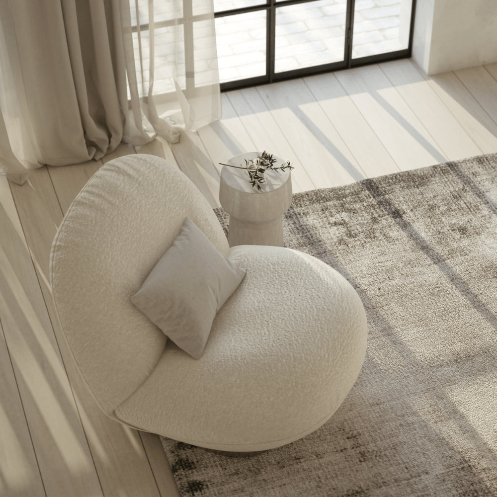 Ibiza - Sheepskin curly lounge chair 