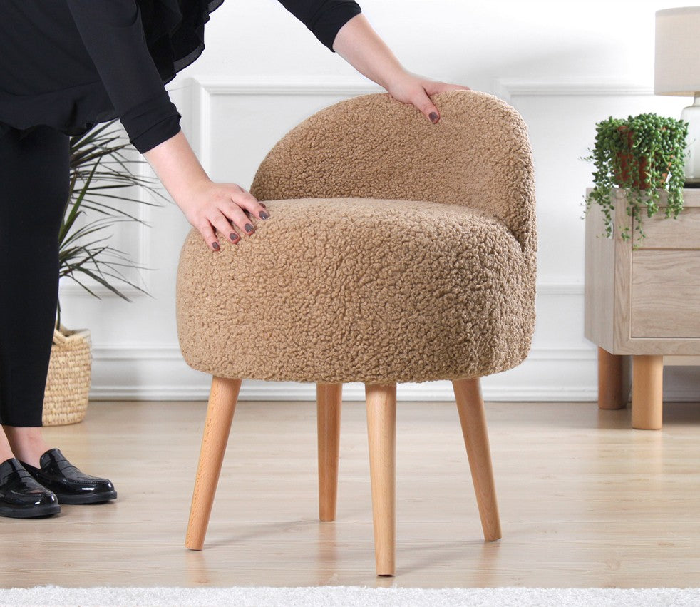 Rufmee  | Coffee Pouffe – Modern Upholstered Ottoman