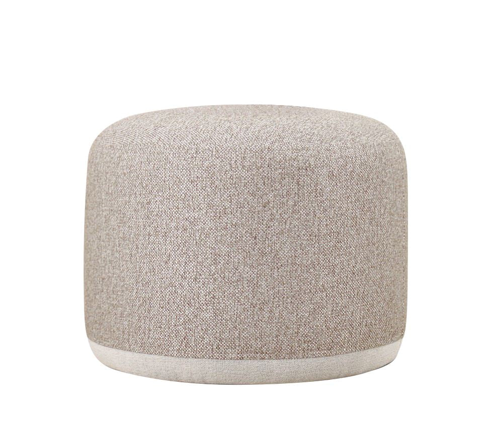 Cedre  | Beige Pouffe – Modern Upholstered Ottoman