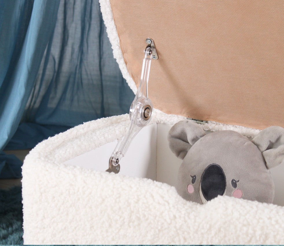 Moouv 3330  | White Pouffe – Modern Upholstered Ottoman